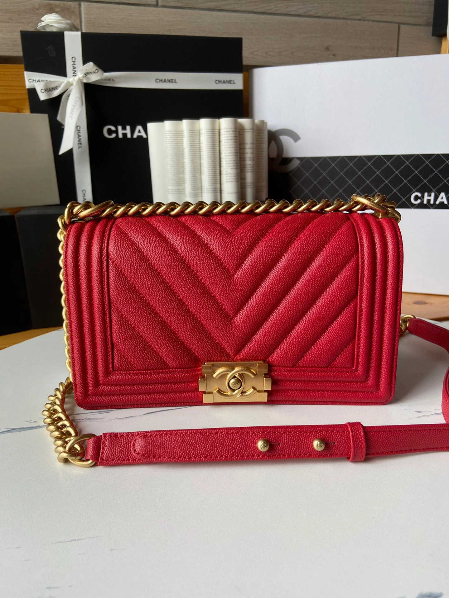 CHANEL BOY BAG 20CM 25CM AllSeason 254 - Image 4