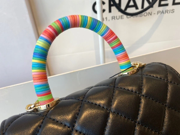 HighQuality CHANEL MINI FLAP BAG WITH TOP HANDLE 1027 - Image 4