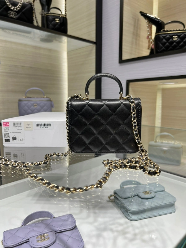 CHANEL FLAP COIN PURSE WITH CHAIN NewStyle 1321 - Image 4
