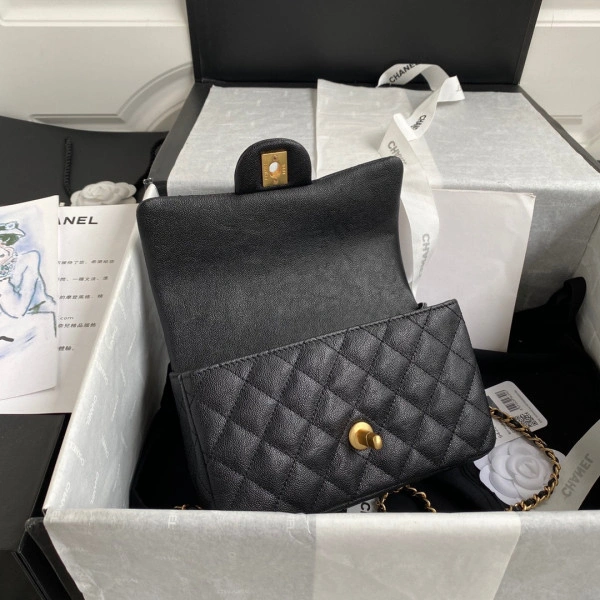 Trendy CHANEL MINI FLAP BAG WITH TOP HANDLE 1013 - Image 8