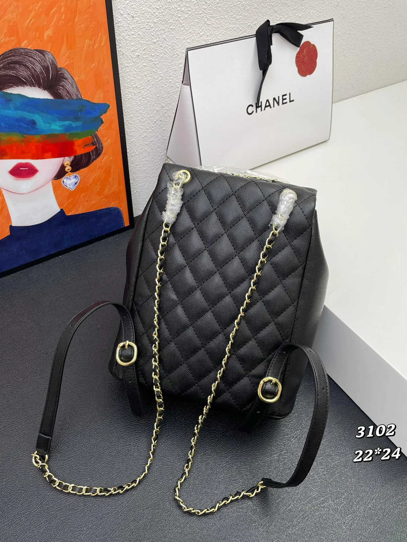 Breathable 6105 Chanel AAA Quality Backpacks For Women