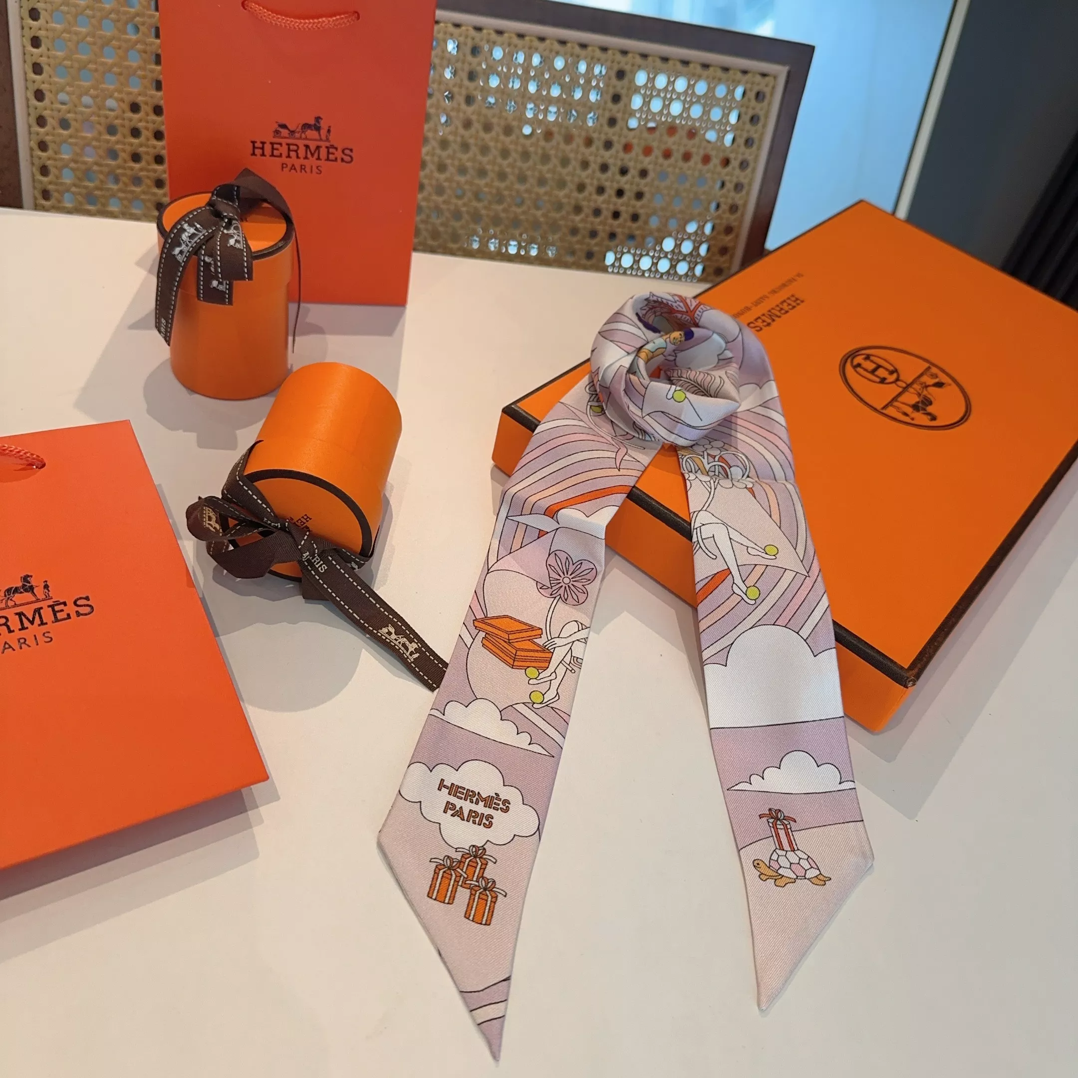 Bright 7783 Hermes Silk Scarf