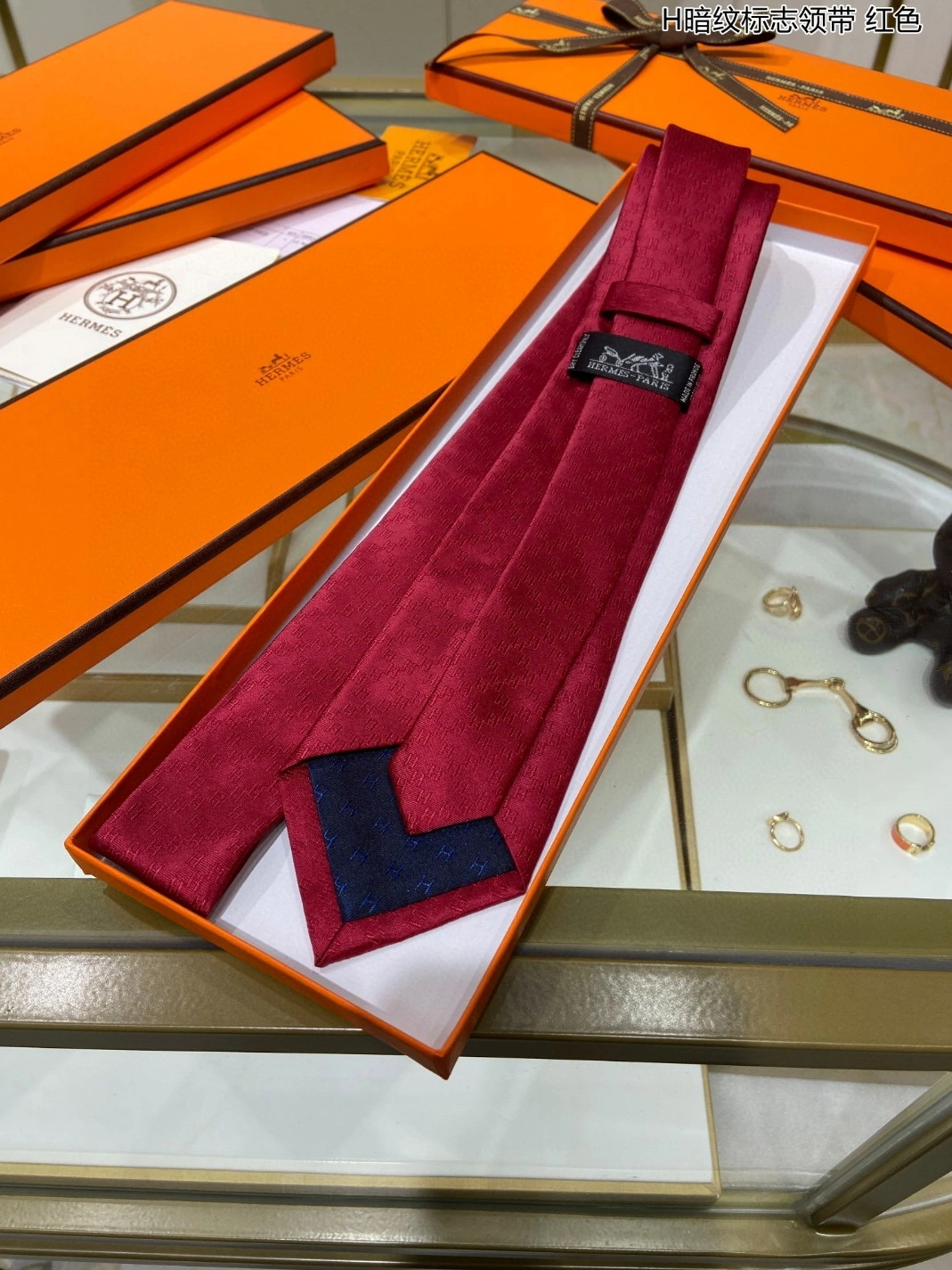 Bright 9092 Hermes Necktie For Men - Image 3