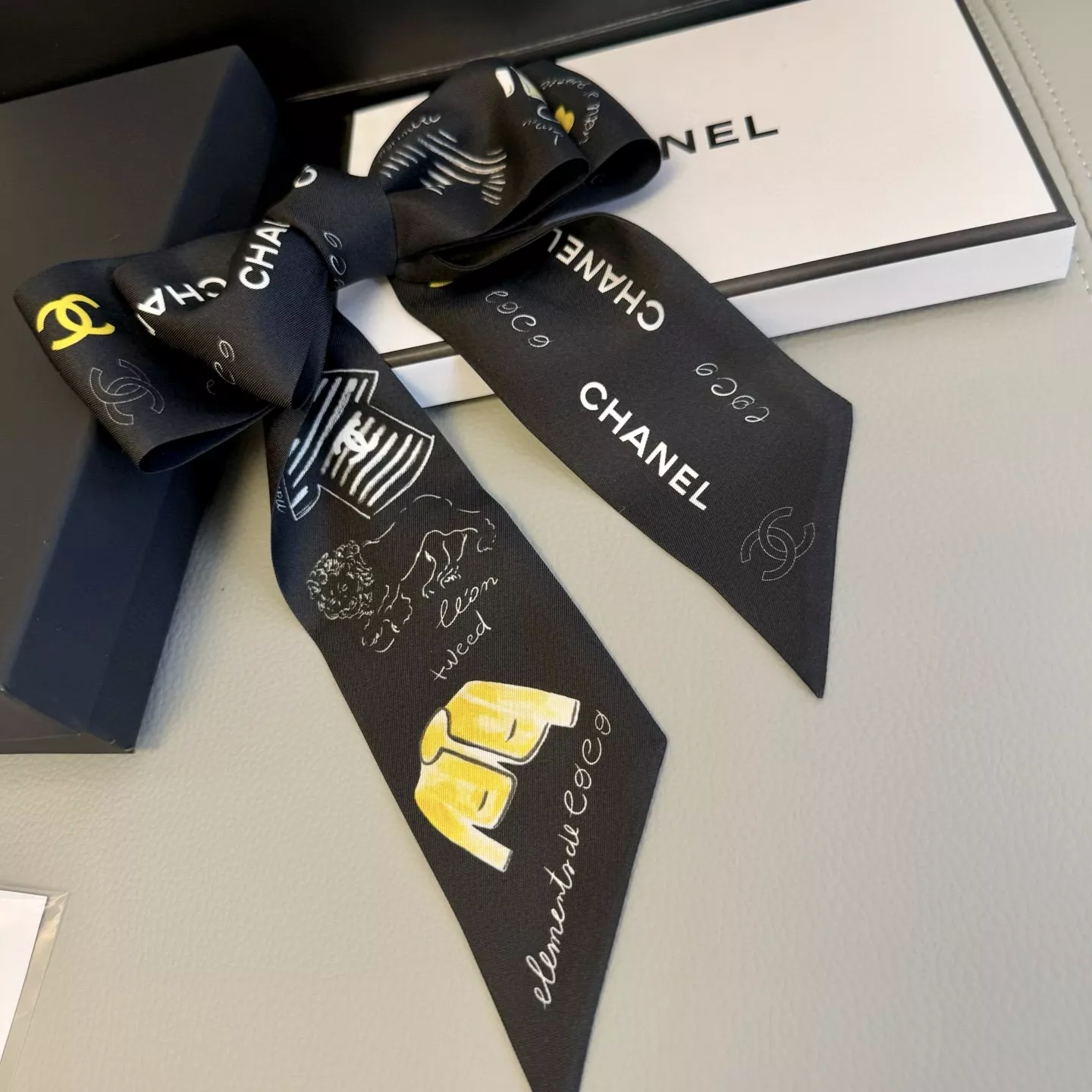 Chanel Silk Scarf GoodFit 2774 - Image 3