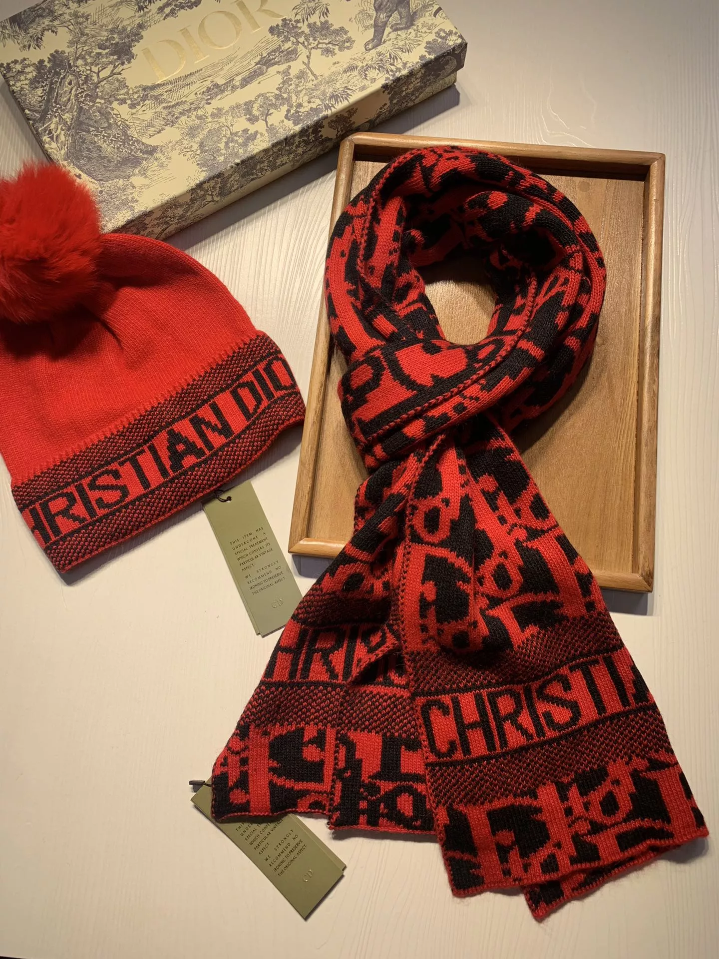 Christian Dior Hat and Scarf Set DailyWear 2543 - Image 5