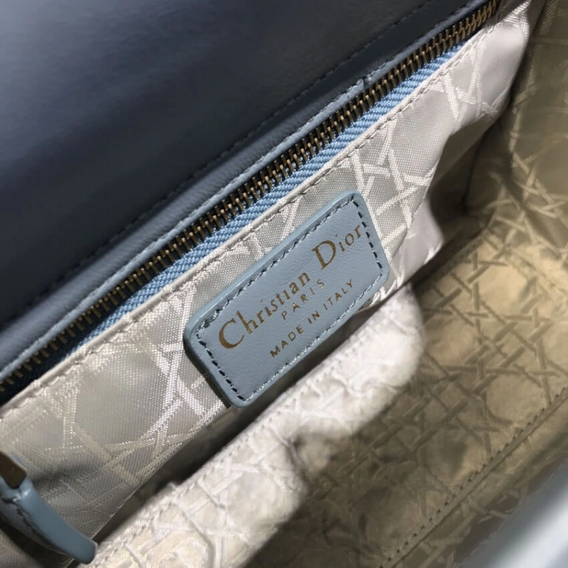 The Lady D Christian Dior My Lady Dior Bag Blue Cannage Lambskin - Image 11
