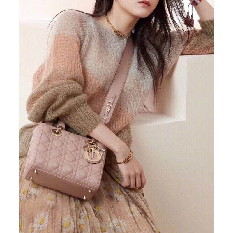 The Lady D Christian Dior My Lady Dior Bag Blush Cannage Lambskin - Image 3