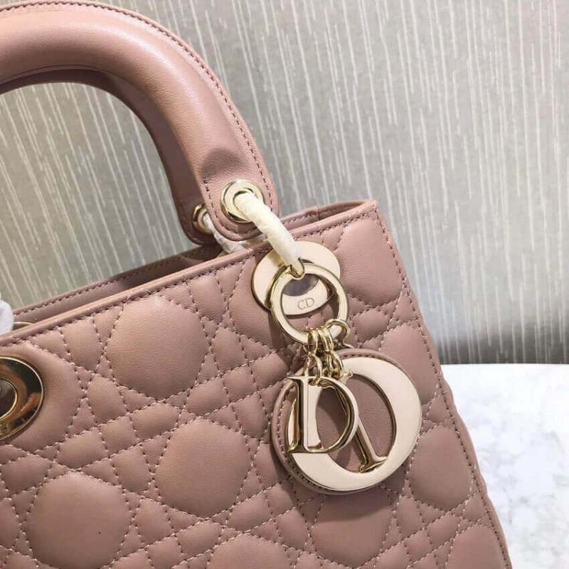 The Lady D Christian Dior My Lady Dior Bag Blush Cannage Lambskin - Image 6