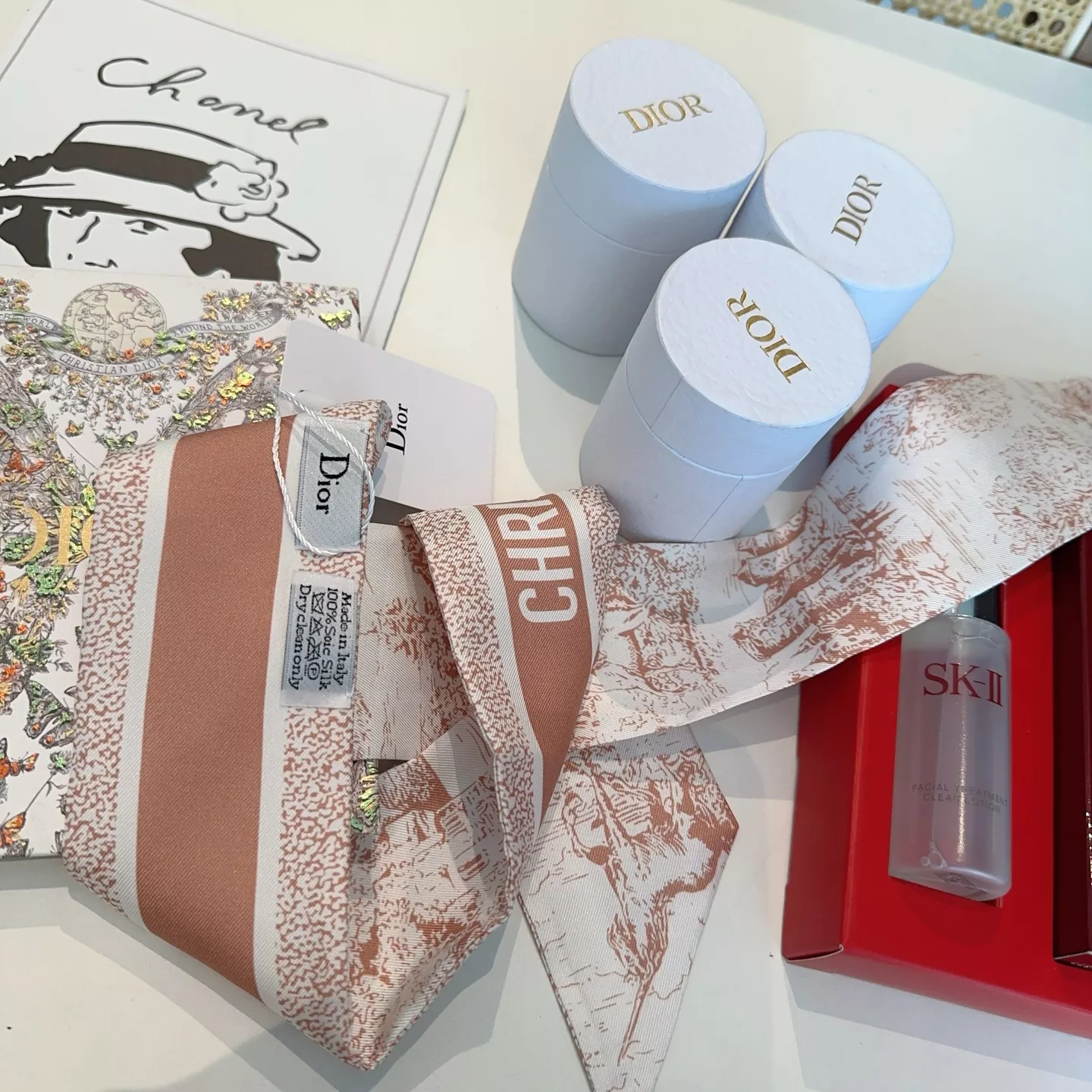 Christian Dior Silk Scarf Versatile 6221