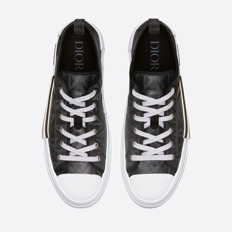Dior B23 Sneakers Unisex CD Diamond Motif Canvas Black ModernLook 3944 - Image 3