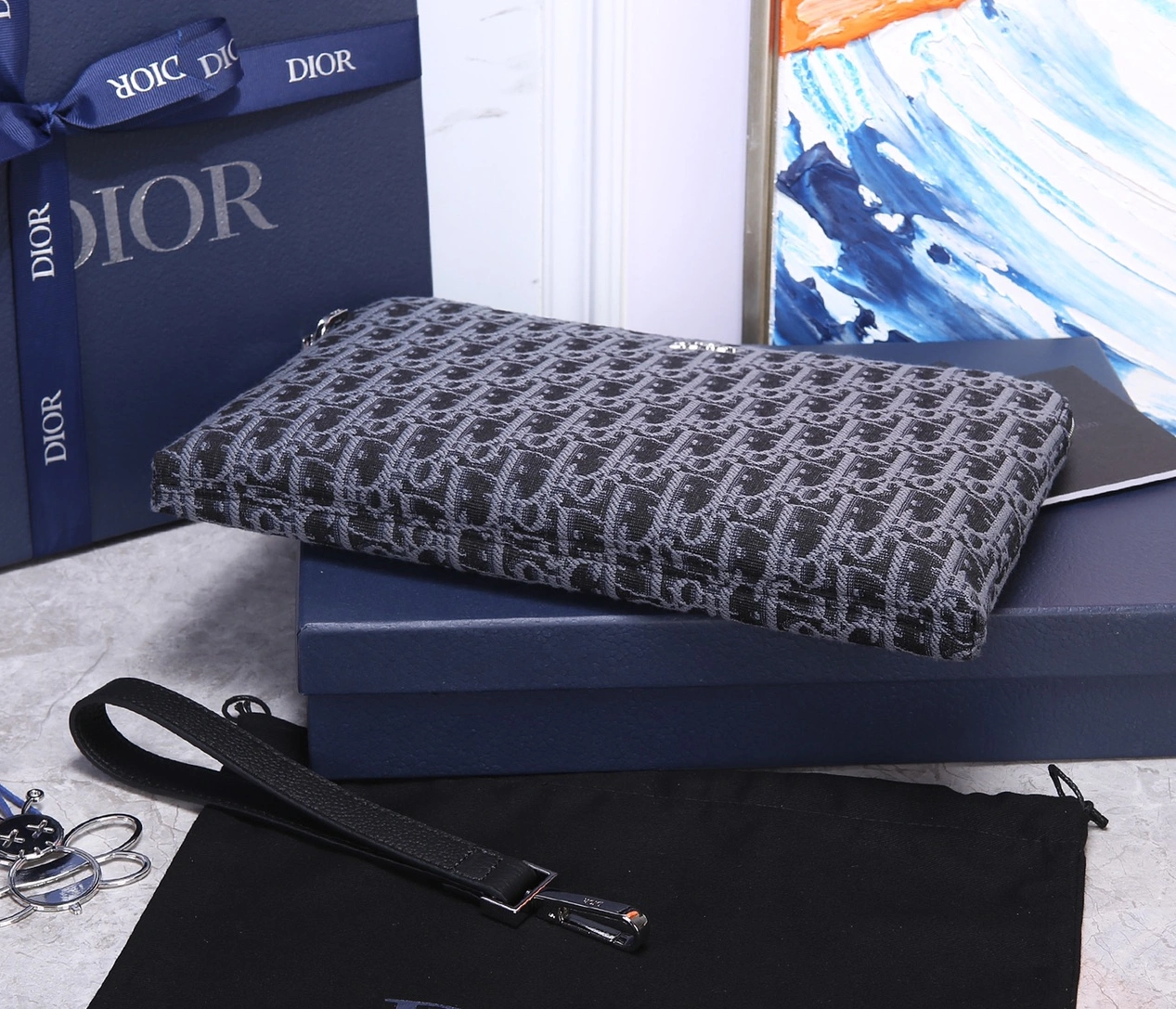 Flexible 4127 Christian Dior AAA Man Wallets - Image 4