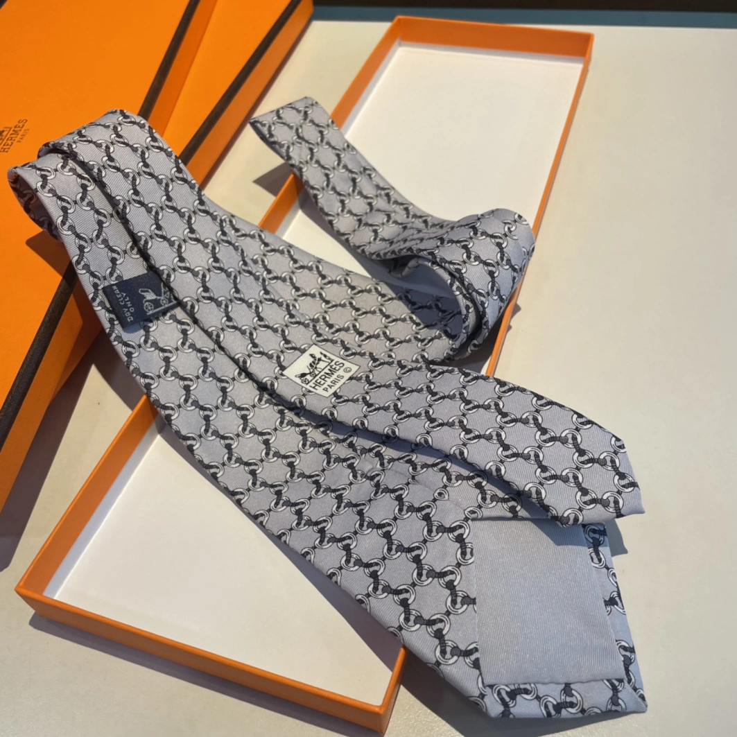Hermes Necktie For Men GoodFit 916 - Image 5