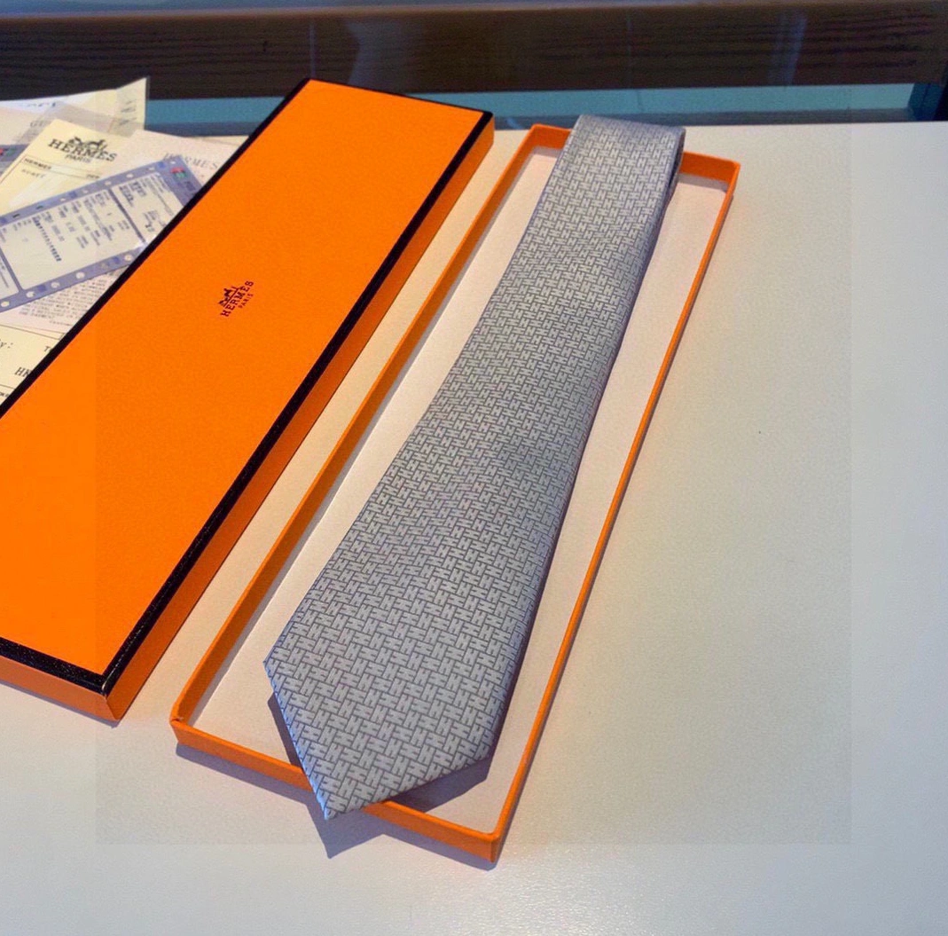 Hermes Necktie For Men Versatile 1807
