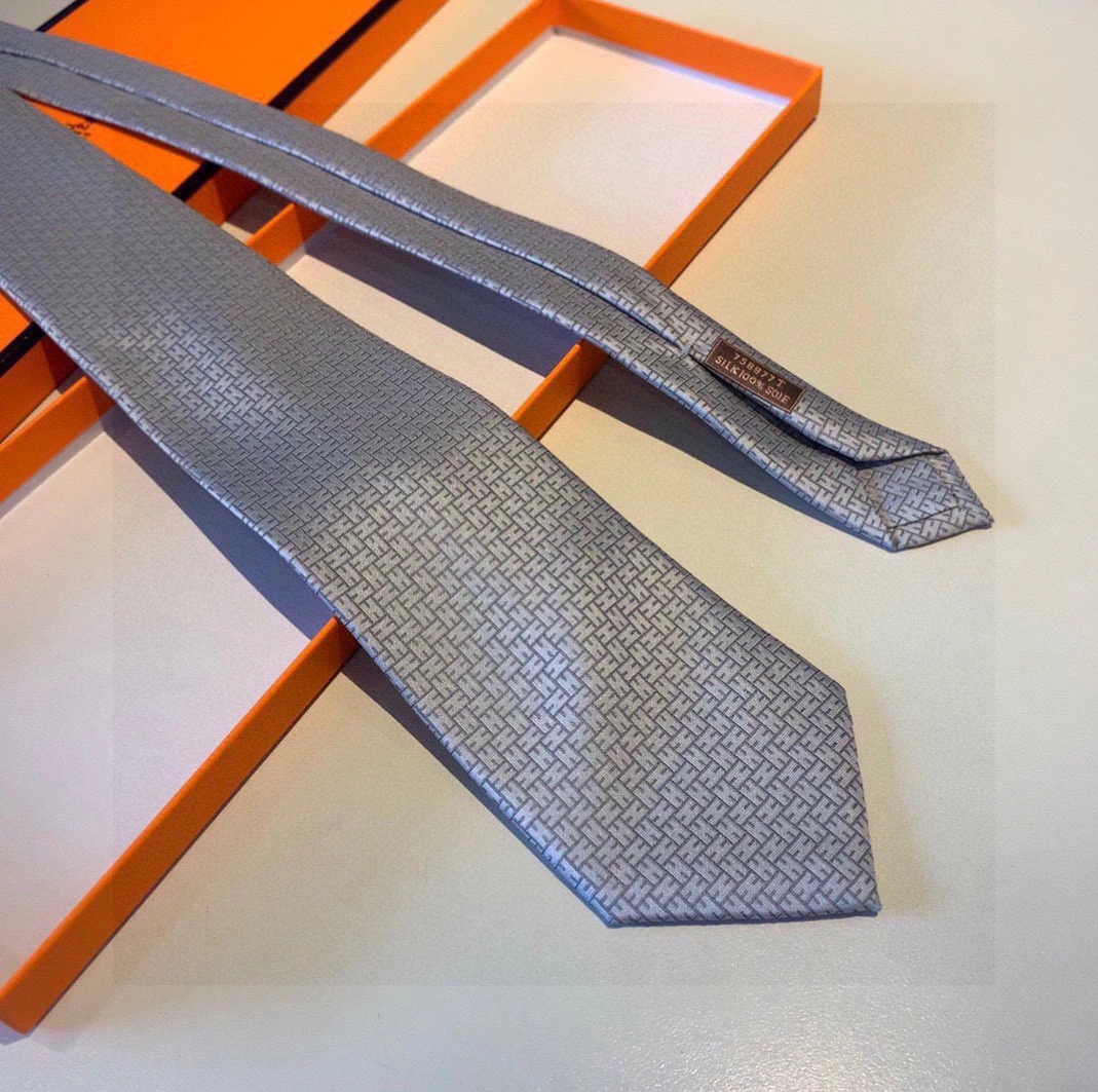 Hermes Necktie For Men Versatile 1807 - Image 3