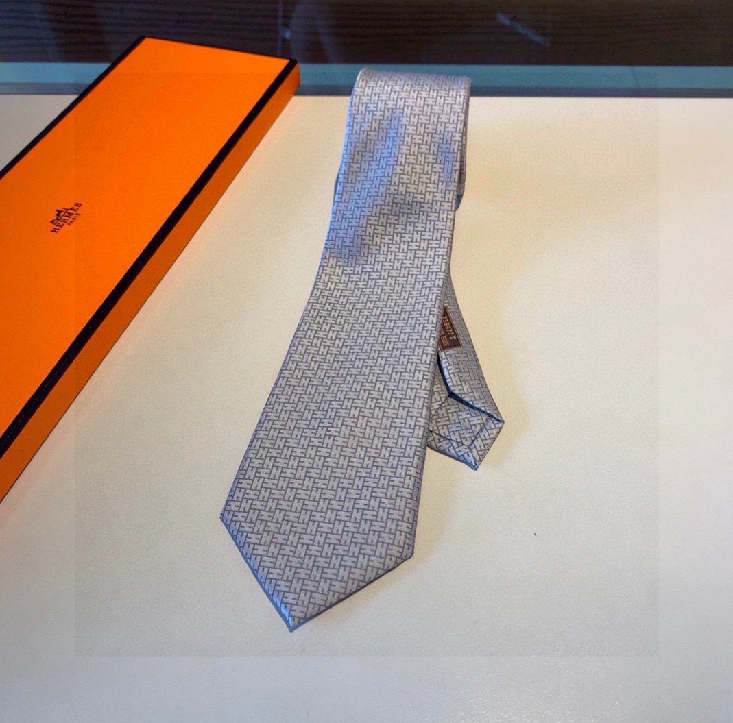 Hermes Necktie For Men Versatile 1807 - Image 5