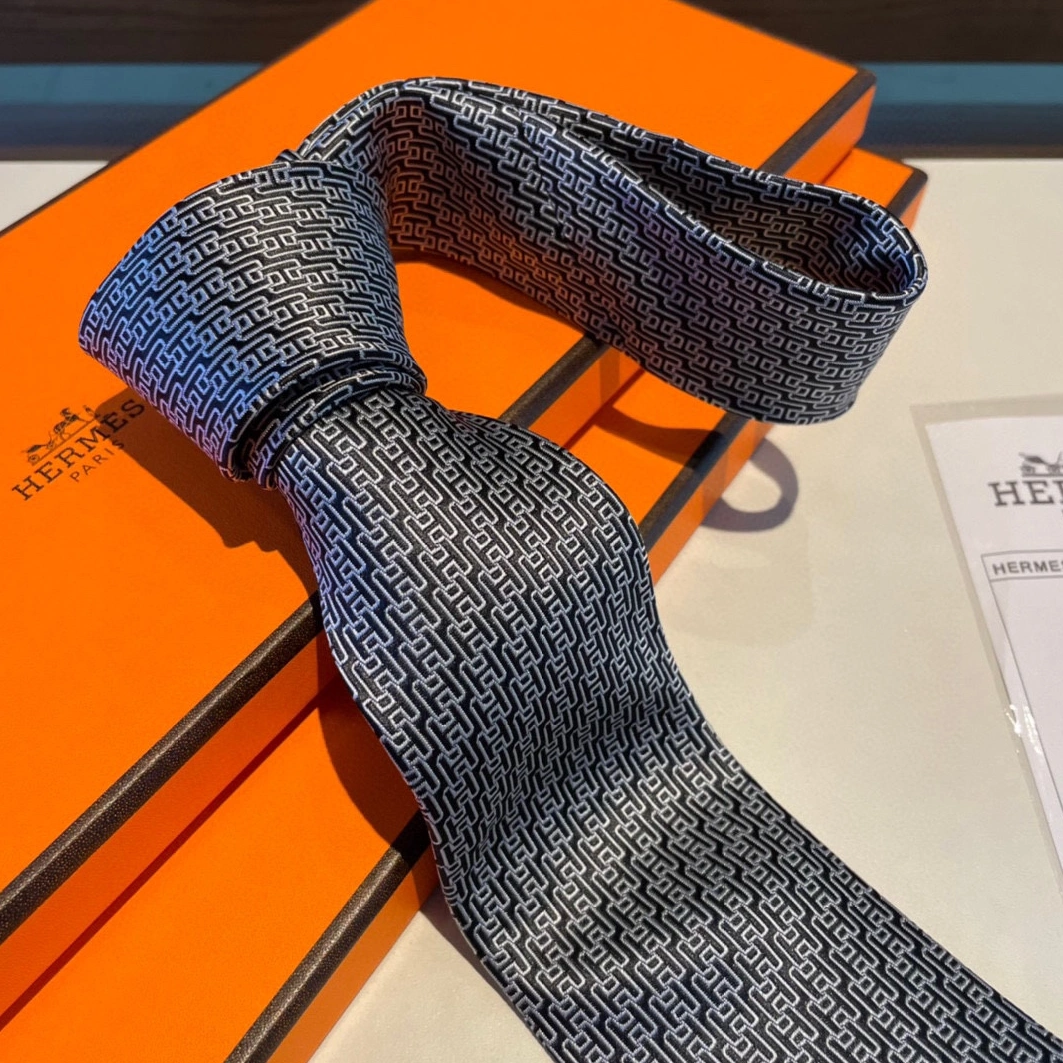 Hermes Necktie For Men Versatile 4372 - Image 3