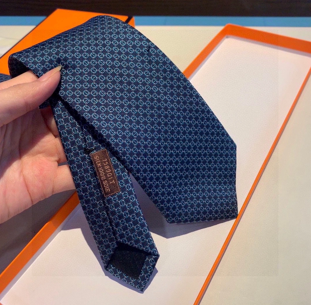 Hermes Necktie For Men Versatile 8616 - Image 6