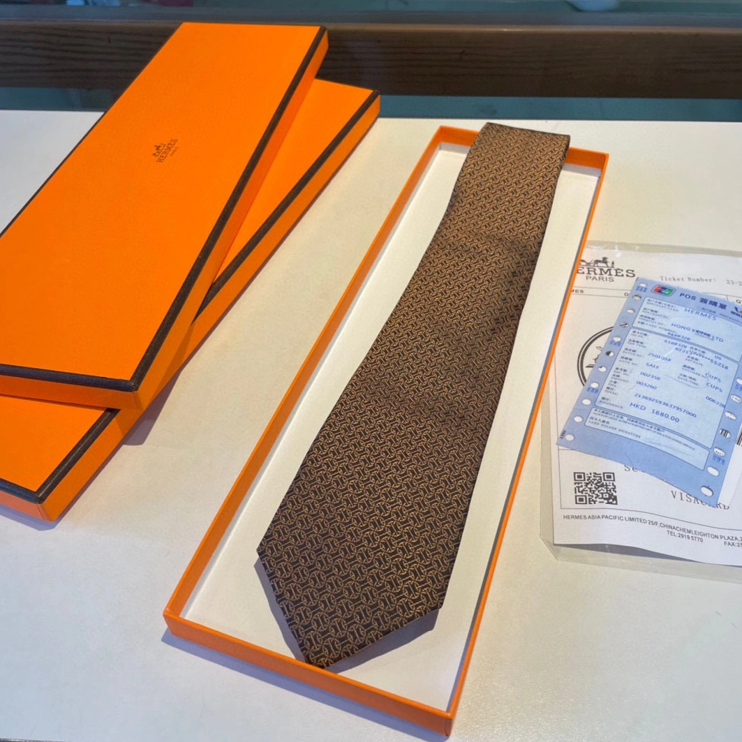 Hermes Necktie For Men WellDesigned 2113 - Image 7