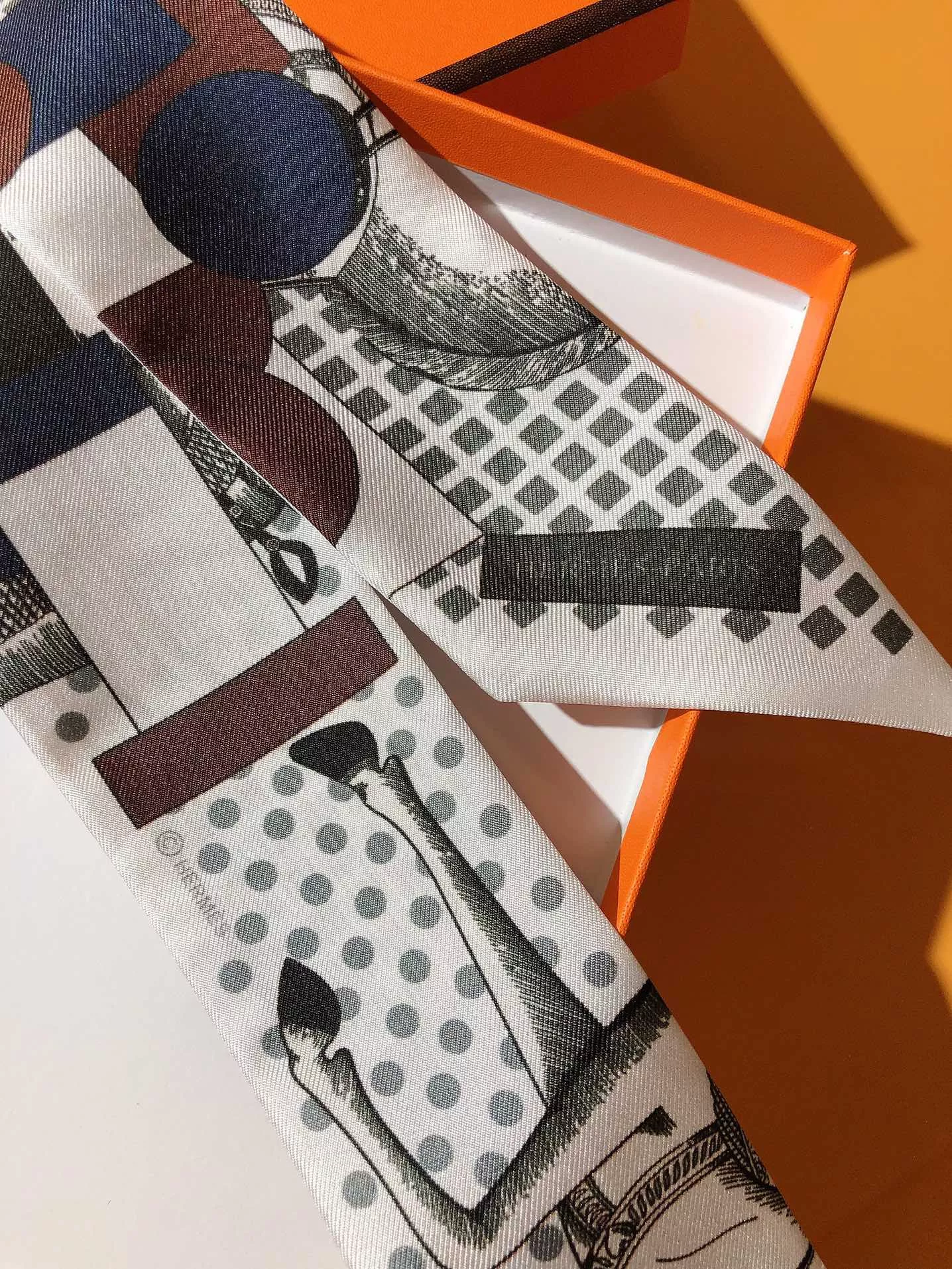 Hermes Silk Scarf Modern 5098 - Image 4