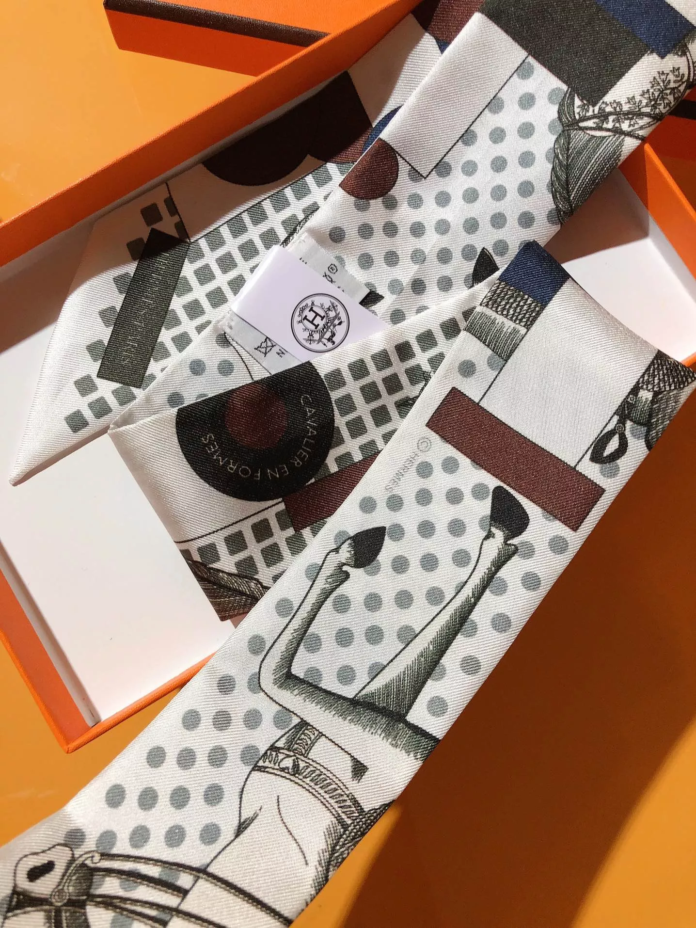 Hermes Silk Scarf Modern 5098 - Image 5