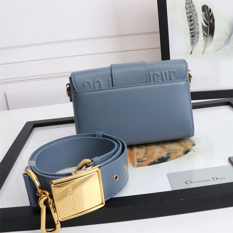HighQuality 6411 Dior 30 Montaigne Box Bag In Calfskin Sky Blue - Image 3