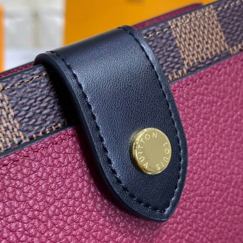 Cowhidele Louis Vuitton Damier Ebene Juliette Wallet Bordeaux - Image 5