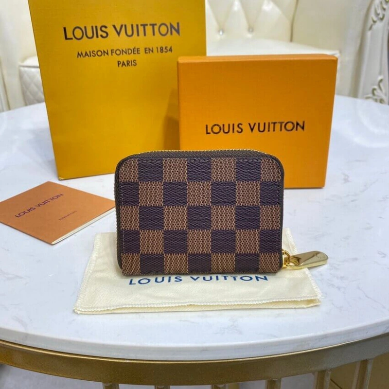 11.0 x 8. Louis Vuitton Damier Ebene Zippy Coin Purse - Image 4
