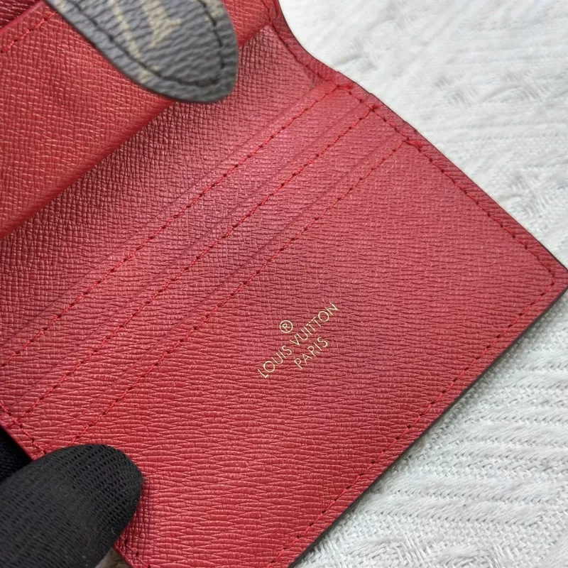 Louis Vuitton LV Card Case In Red DailyWear 1008 - Image 8