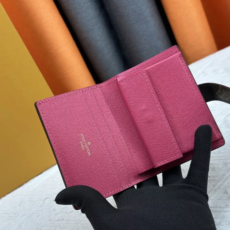 Louis Vuitton LV Card Case In Rose Red Functional 5520 - Image 6
