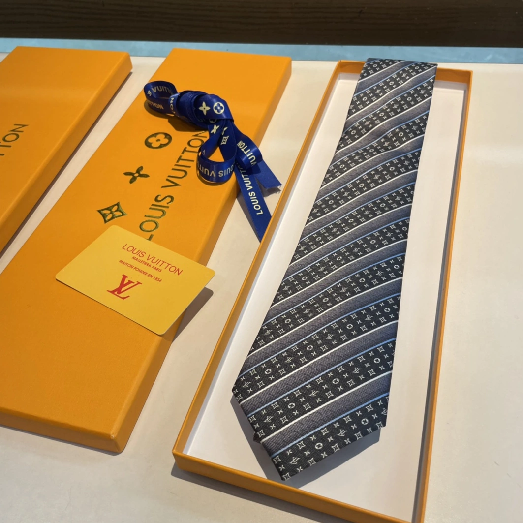 Louis Vuitton LV Necktie For Men Vibrant 7111 - Image 8