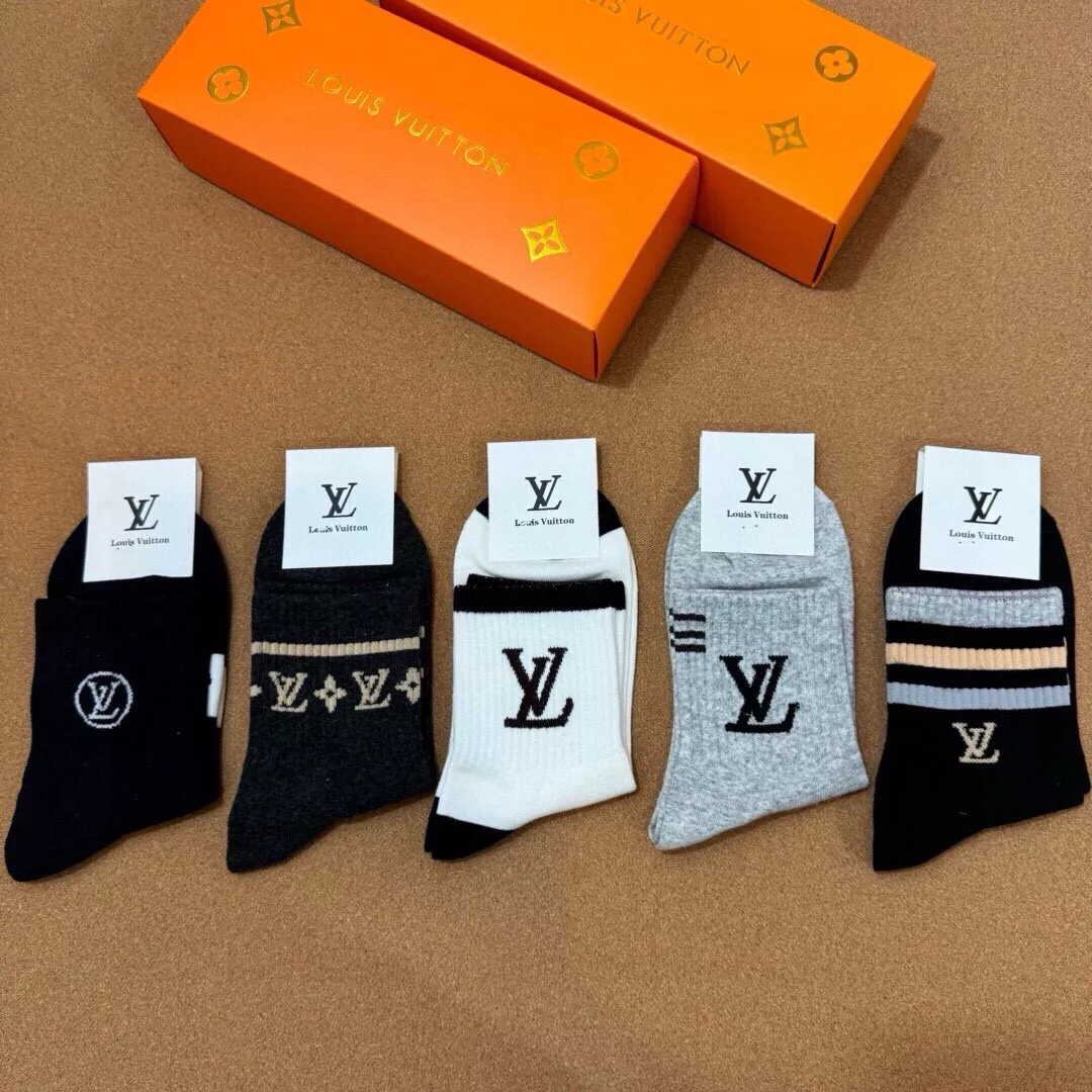 Louis Vuitton LV Socks GoodFit 3537 - Image 6