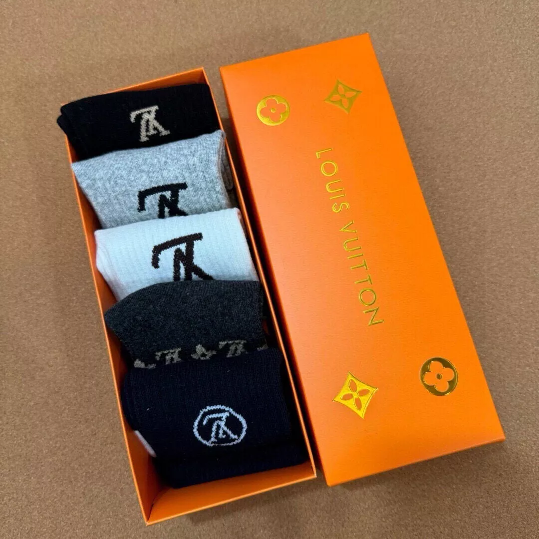 Louis Vuitton LV Socks GoodFit 3537 - Image 7