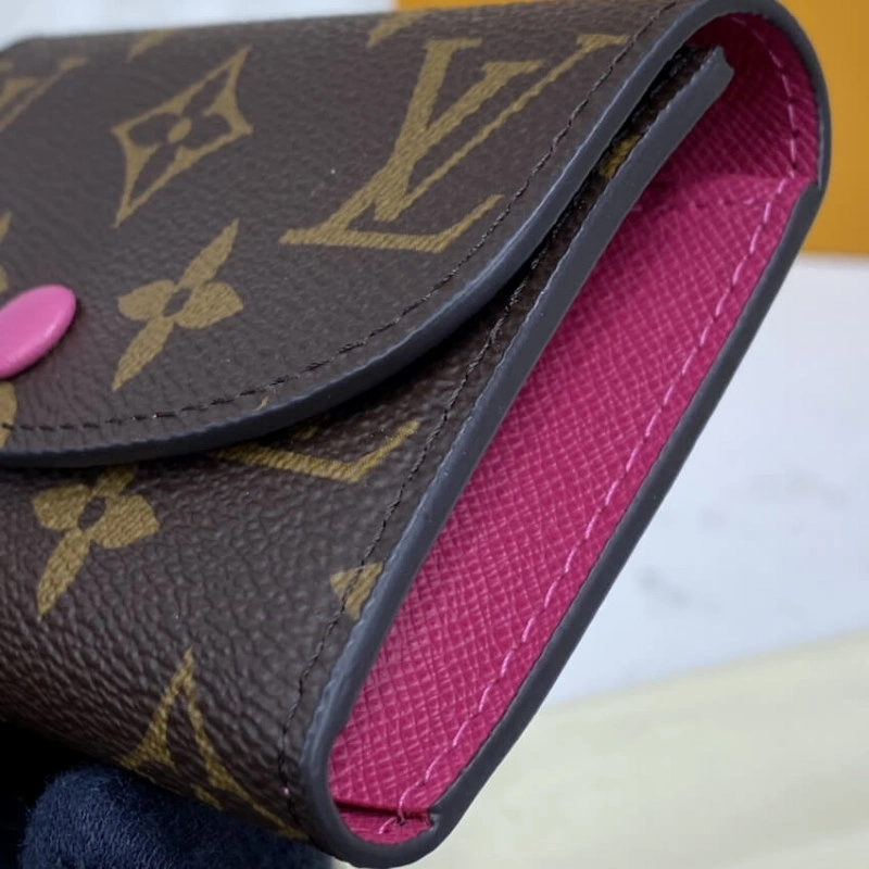 <span styl Louis Vuitton Monogram Canvas Rosalie Coin Purse Rosy - Image 4