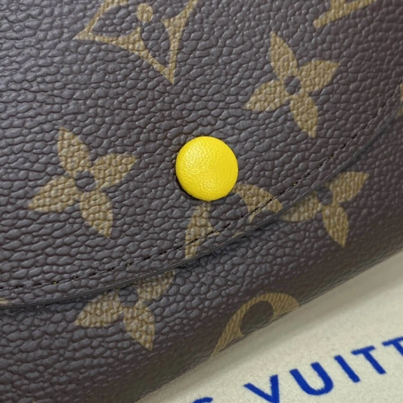 Grained c Louis Vuitton Monogram Canvas Rosalie Coin Purse Yellow - Image 5
