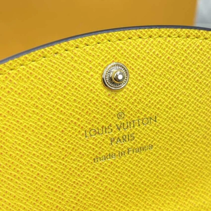 Grained c Louis Vuitton Monogram Canvas Rosalie Coin Purse Yellow - Image 6
