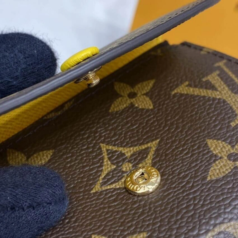 Grained c Louis Vuitton Monogram Canvas Rosalie Coin Purse Yellow - Image 7
