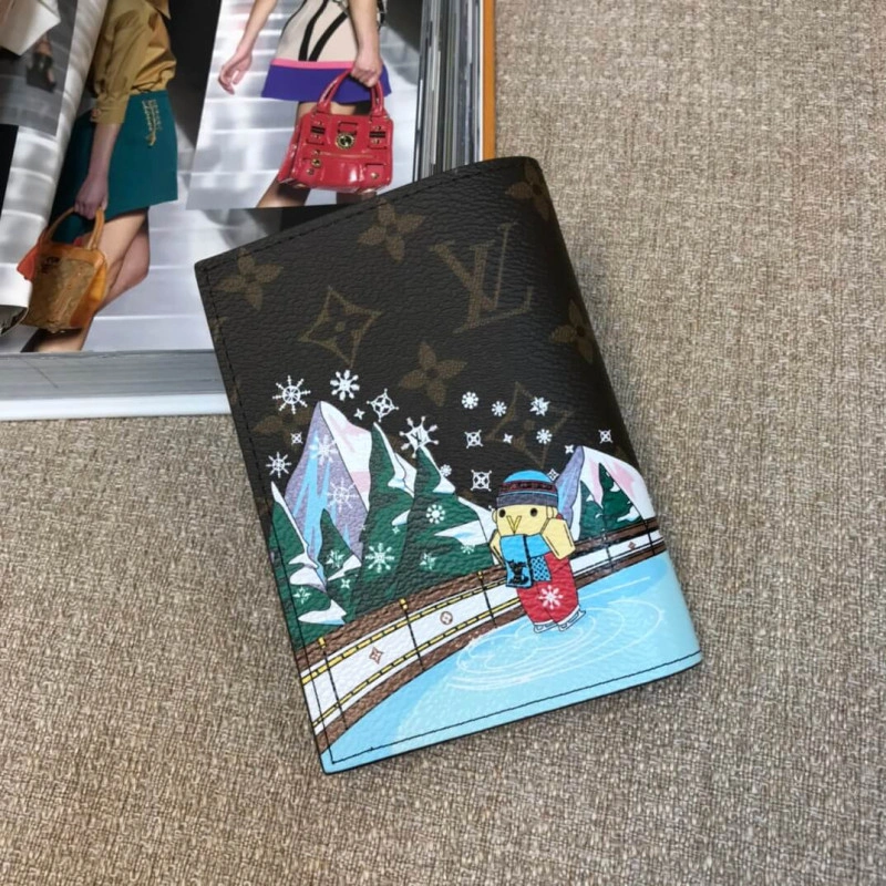 Fashioned Louis Vuitton Vivienne Skating Passport Cover Pink - Image 3