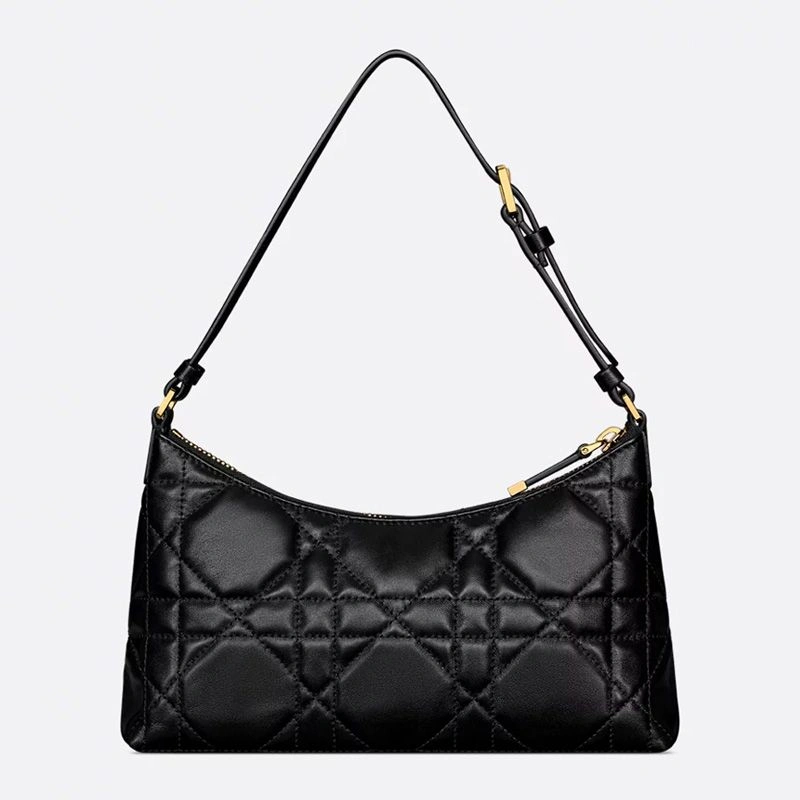 Mini Dior Miss Caro Cigale Bag In Macrocannage Lambskin Black SportInspired 4064 - Image 3