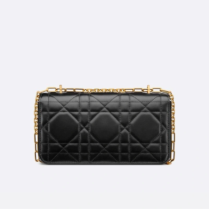 Mini Dior Miss Daisy Bag In Macrocannage Lambskin Black Trendy 1680 - Image 3