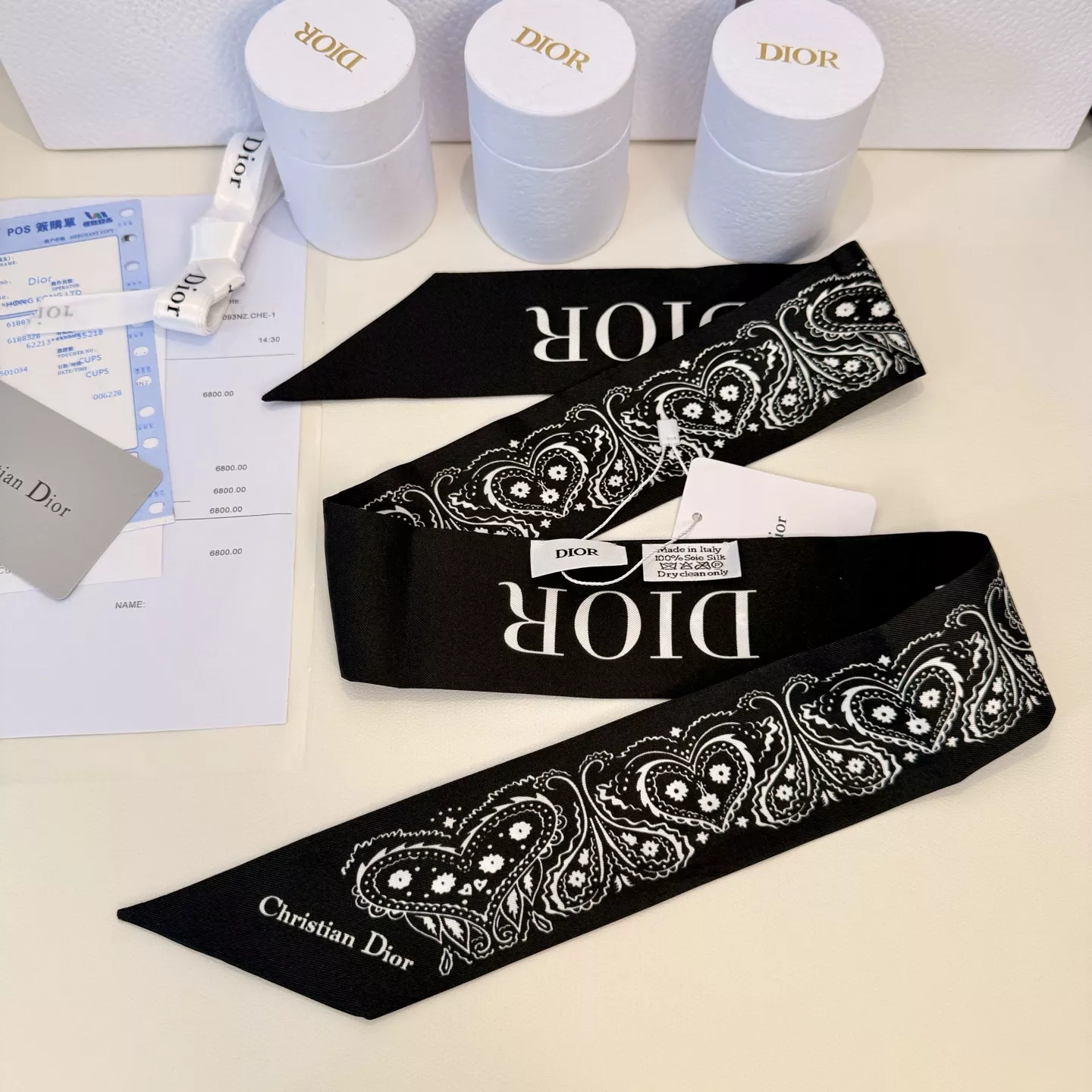 Modern 3940 Christian Dior Silk Scarf