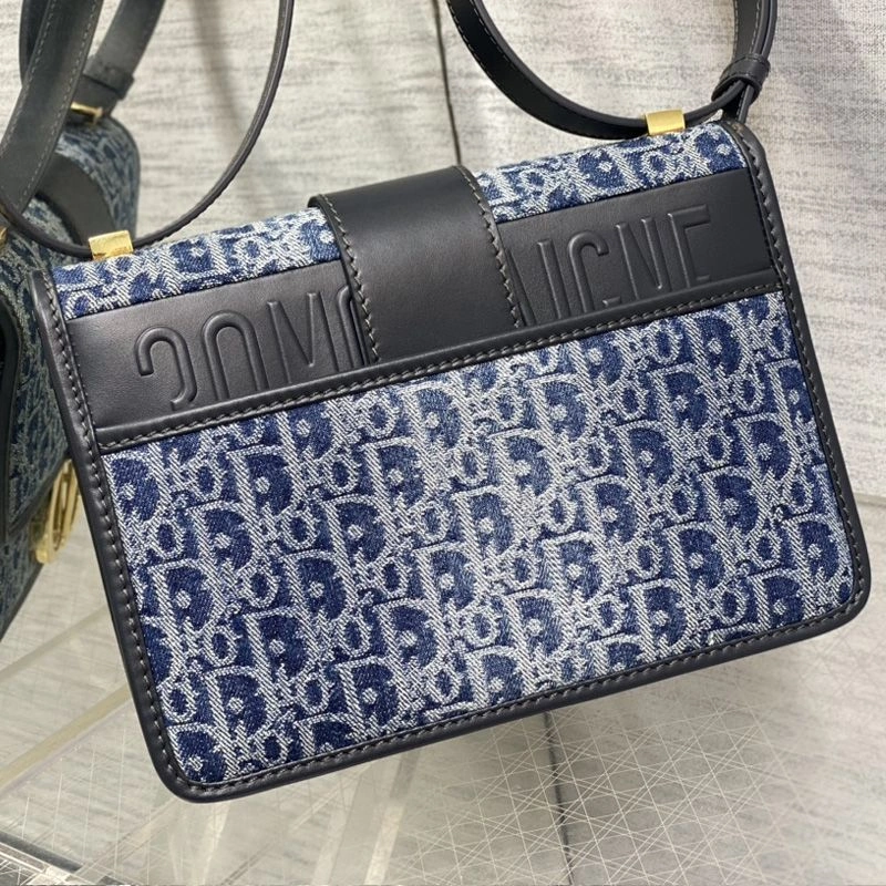 ModernLook 2672 Dior 30 Montaigne Bag In Oblique Motif Denim Blue - Image 3