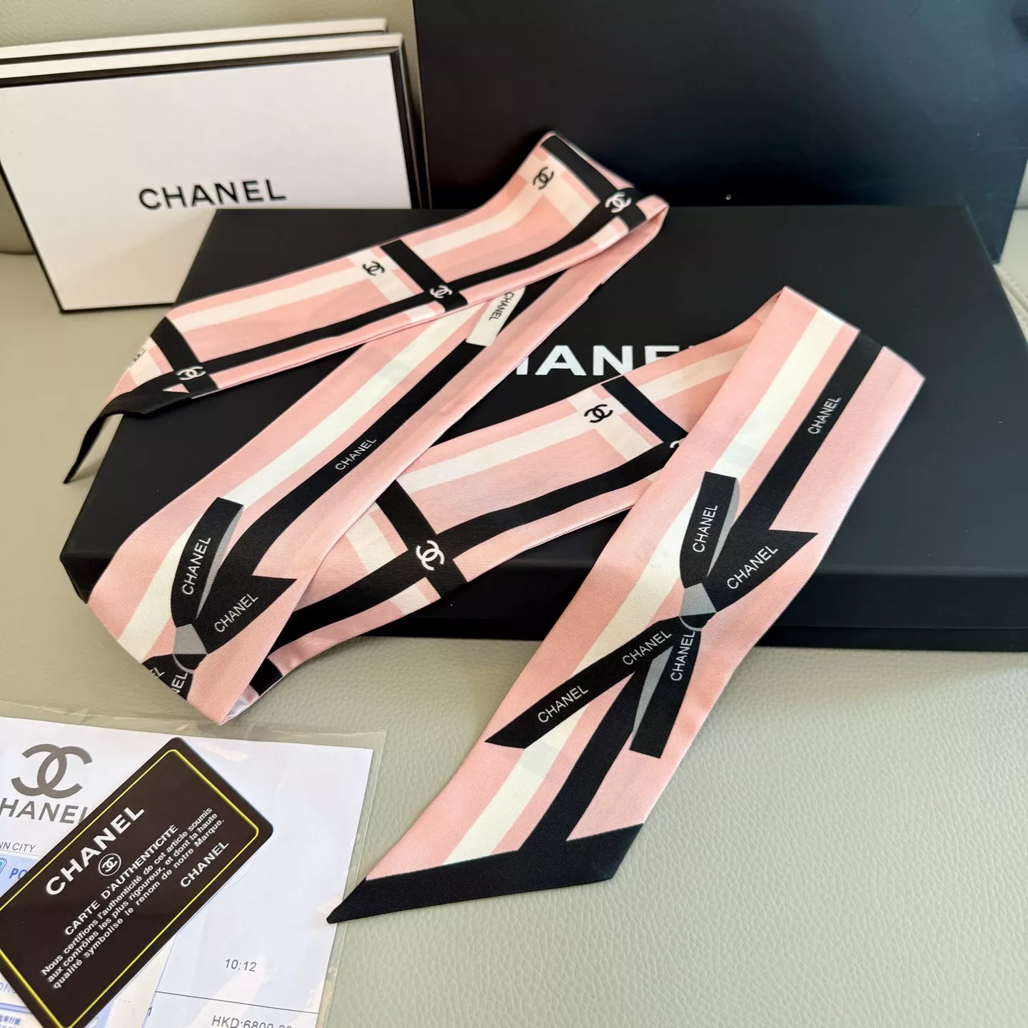Refined 1739 Chanel Silk Scarf