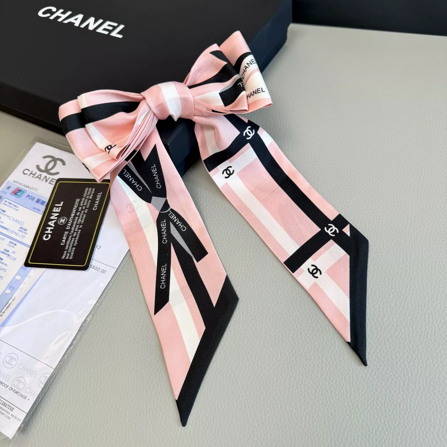 Refined 1739 Chanel Silk Scarf - Image 3