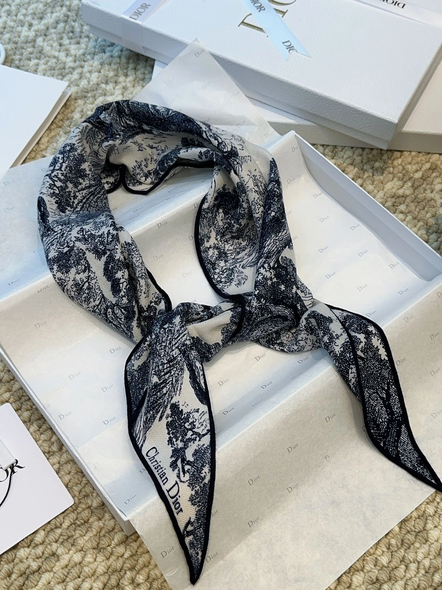 Reliable 9588 Christian Dior Silk Scarf - Image 5