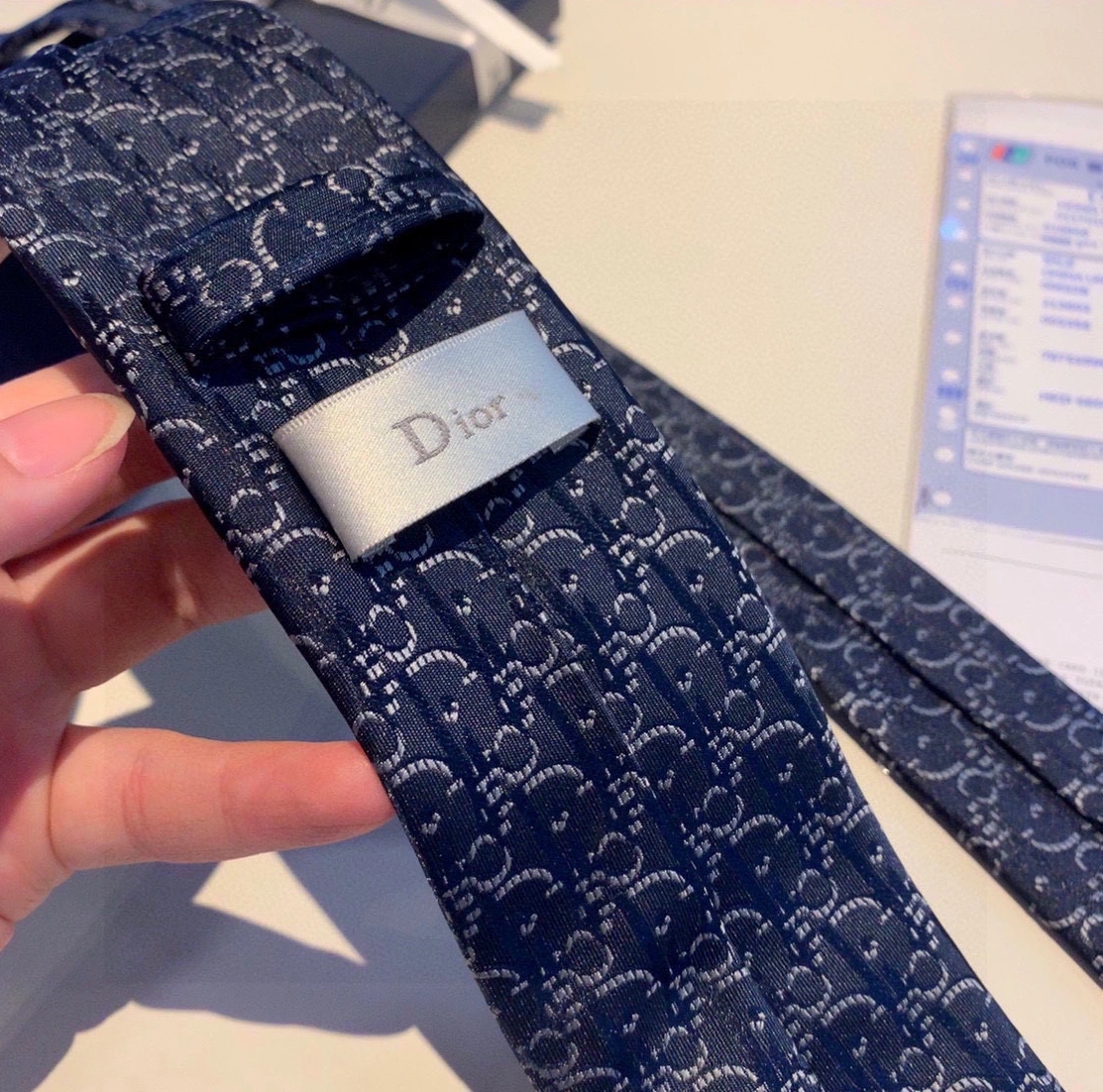 Sophisticated 9663 Christian Dior Necktie For Men - Image 5