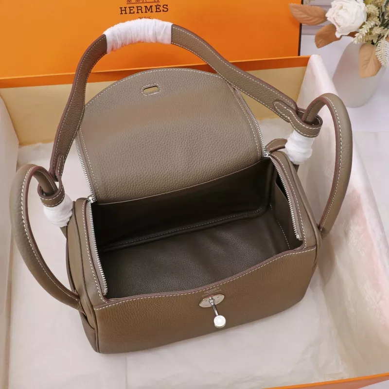 Stylish 547 Hermes AAA Quality Handbags In Silver For Women - Image 8