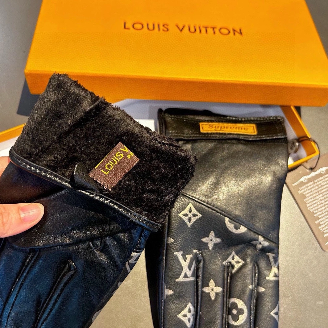 Versatile 2971 Louis Vuitton LV Gloves For Men - Image 5