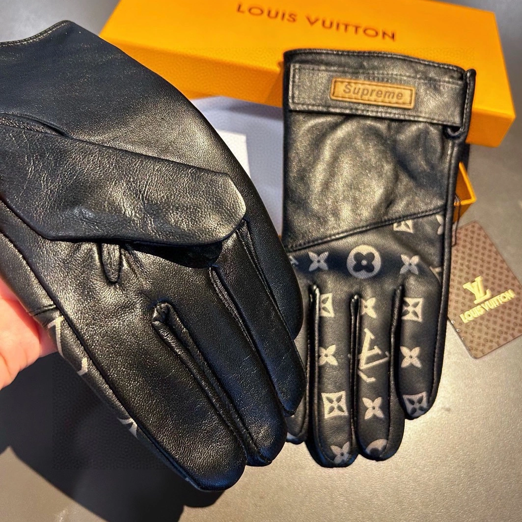 Versatile 2971 Louis Vuitton LV Gloves For Men - Image 6