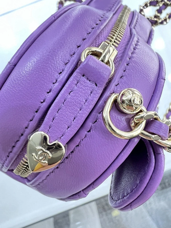 CHANEL HEART CHANELUTCH WITH CHAIN EasyMatch 1787 - Image 7