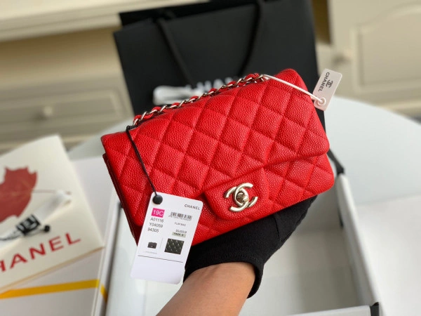 CHANEL FLAP BAG CAVIAR HighQuality 724 - Image 9